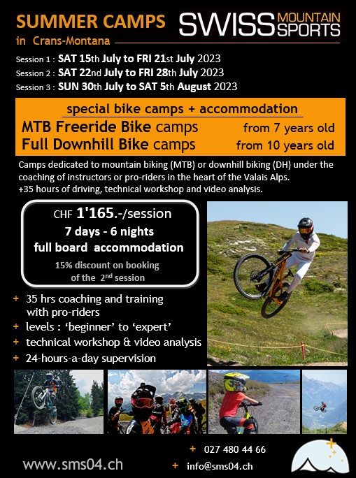 2023 Full DH et MTB Freeride Overnight Camps F